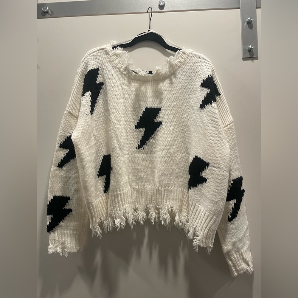 American Threads Lightening Sweater